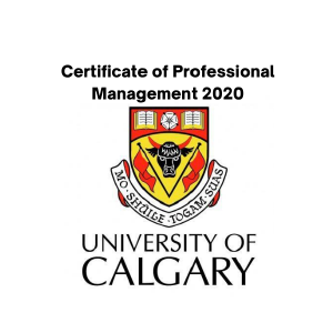 University of Calgary Certificate of Professional Management